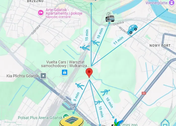 Coast With Sauna & Gym, 5 Min To Baltic Sea & Polsat Arena *